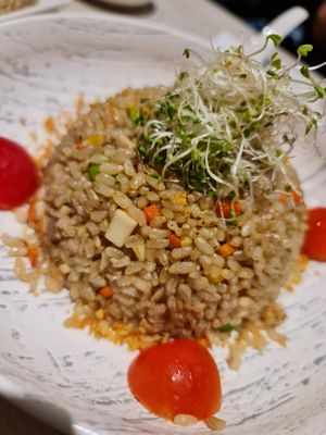 Fried Brown Rice ~ 23/2/22 at iVegan 爱素 - Thomson Plaza in Central Singapore