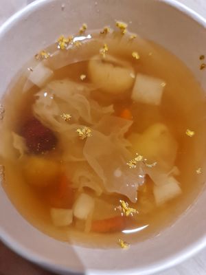 Take away Osmanthus Peach Gum Dessert  ~ 23/2/22 at iVegan 爱素 - Thomson Plaza in Central Singapore