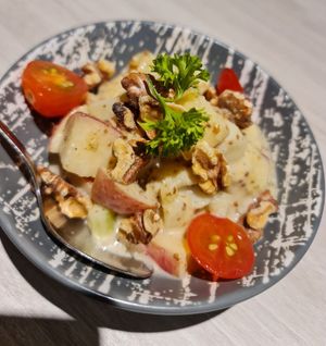 Watery potato salad  ~7/10/22 at iVegan 爱素 - Thomson Plaza in Central Singapore