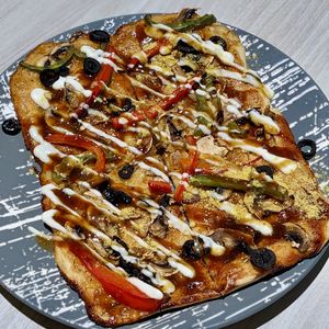 BBQ Pizza at iVegan 爱素 - Thomson Plaza in Central Singapore