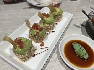 Avocado sushi! 7.5/10  at iVegan 爱素 - Thomson Plaza in Central Singapore