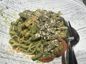 Pesto linguine 9/10  at iVegan 爱素 - Thomson Plaza in Central Singapore