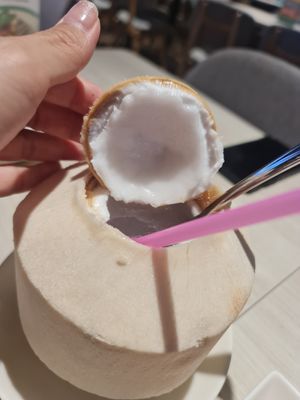 Fresh coconut ~ 25/8/23 at iVegan 爱素 - Thomson Plaza in Central Singapore