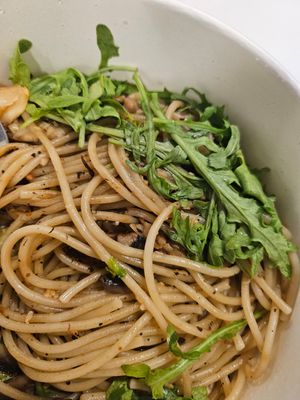 Mushroom Aglio Olio ~ 25/10/23 at iVegan 爱素 - Thomson Plaza in Central Singapore