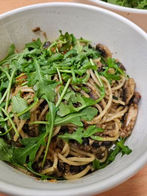 Mushroom Aglio Olio ~ 22/1/24 at iVegan 爱素 - Thomson Plaza in Central Singapore
