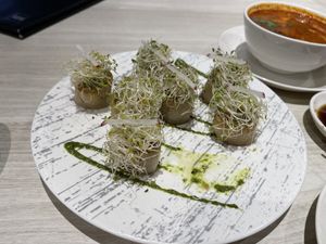 King mushrooms   at iVegan 爱素 - Thomson Plaza in Central Singapore