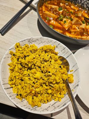 Scramble Tofu Egg "~ 2/7/24 at iVegan 爱素 - Thomson Plaza in Central Singapore