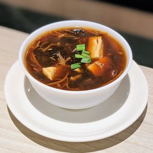 Vegan Hot & Sour Soup at iVegan 爱素 - Thomson Plaza in Central Singapore