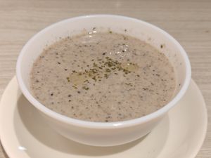 Cream mushroom soup at iVegan 爱素 - Thomson Plaza in Central Singapore