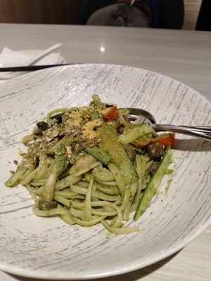 Pesto linguine $13.90 at iVegan 爱素 - Thomson Plaza in Central Singapore