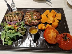 Portobello steak $18.90++ at iVegan 爱素 - Thomson Plaza in Central Singapore