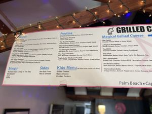 Menu January 2022  at The Grilled Cheese Gallery in St Augustine