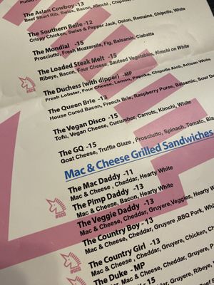   at The Grilled Cheese Gallery in St Augustine