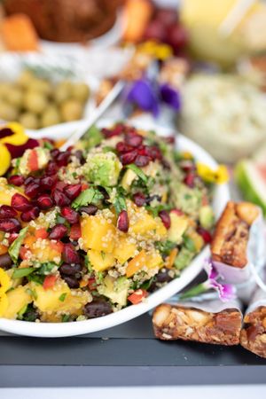 Mexican inspired quinoa salad at Boho Vegano in Tulum