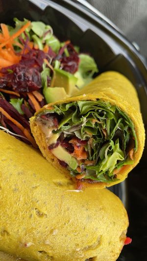 Raw Mango Wrap at Fancy I Naturals in Pompano Beach