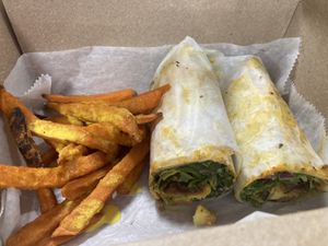 Sausage Wrap at Fancy I Naturals in Pompano Beach