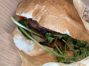 Vegan Bahn Mi at Banh Mi Now in Brisbane