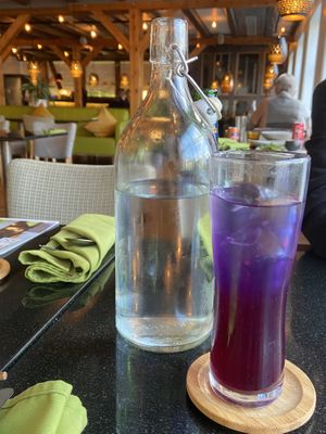 Purple tea  at Vegan World Peace by Loving Hut in Reykjavik