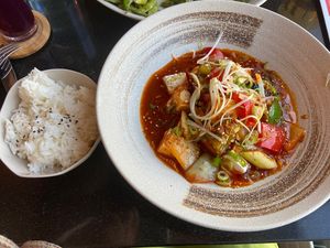 Mapo Tofu at Vegan World Peace by Loving Hut in Reykjavik