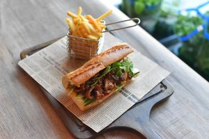 Vegan Banh Mi at Vegan World Peace by Loving Hut in Reykjavik