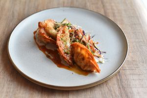 Japanese Gyoza at Vegan World Peace by Loving Hut in Reykjavik