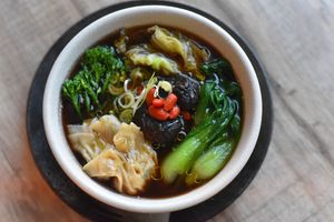 Wonton at Vegan World Peace by Loving Hut in Reykjavik