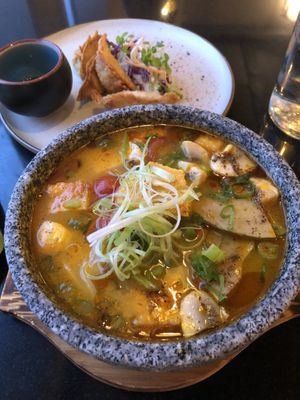 Soup at Vegan World Peace by Loving Hut in Reykjavik