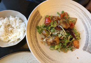 Kung Pao at Vegan World Peace by Loving Hut in Reykjavik