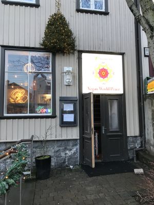 Central in Reykjavik  at Vegan World Peace by Loving Hut in Reykjavik