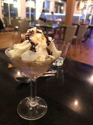 Vegan ice cream  at Vegan World Peace by Loving Hut in Reykjavik