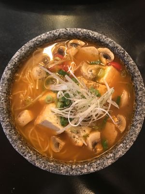 Wietnamese soup at Vegan World Peace by Loving Hut in Reykjavik