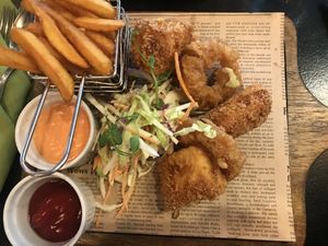 Tofu dish at Vegan World Peace by Loving Hut in Reykjavik