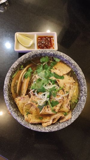 Pho soup at Vegan World Peace by Loving Hut in Reykjavik