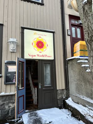   at Vegan World Peace by Loving Hut in Reykjavik