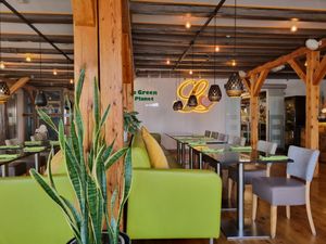 Inside at Vegan World Peace by Loving Hut in Reykjavik