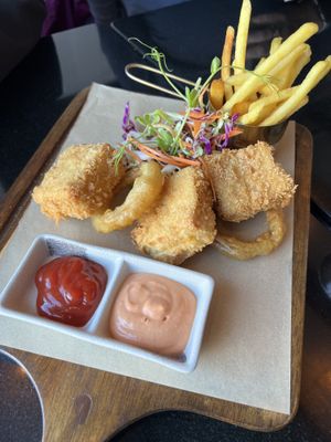 Tofu croquette  at Vegan World Peace by Loving Hut in Reykjavik