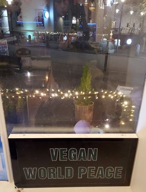 "" at Vegan World Peace by Loving Hut in Reykjavik
