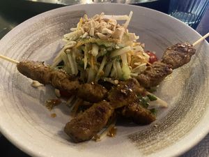 Papaya salad   at Vegan World Peace by Loving Hut in Reykjavik