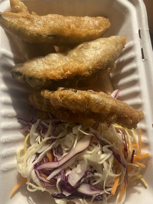 Fish and taro   at Vegan World Peace by Loving Hut in Reykjavik