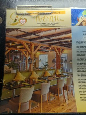  at Vegan World Peace by Loving Hut in Reykjavik