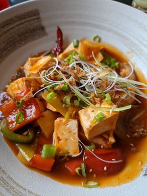 Mapo Tofu at Vegan World Peace by Loving Hut in Reykjavik
