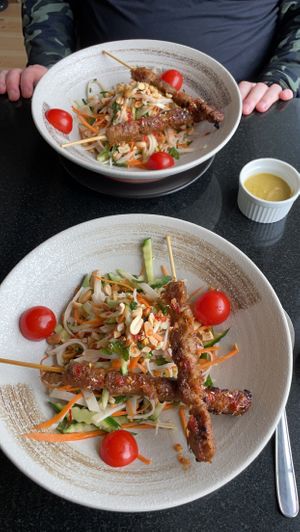 Papaya salad delicious   at Vegan World Peace by Loving Hut in Reykjavik