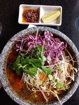 Soup at Vegan World Peace by Loving Hut in Reykjavik