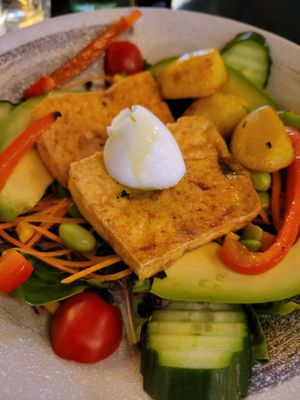 Tofu salad at Vegan World Peace by Loving Hut in Reykjavik