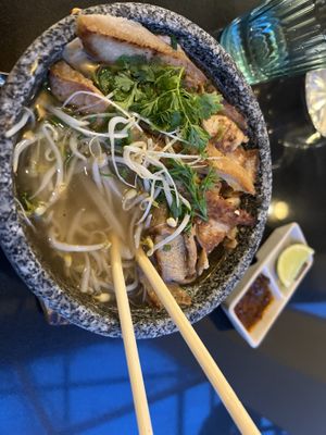 Faux Chicken Pho!  at Vegan World Peace by Loving Hut in Reykjavik