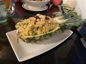 Pineapple rice (main)  at Vegan World Peace by Loving Hut in Reykjavik