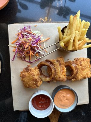 Tofu croquettes   at Vegan World Peace by Loving Hut in Reykjavik