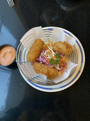 Mushroom Arancini   at Vegan World Peace by Loving Hut in Reykjavik