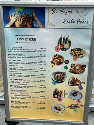   at Vegan World Peace by Loving Hut in Reykjavik