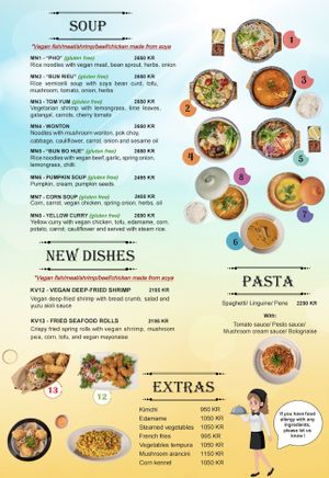 Menu  at Vegan World Peace by Loving Hut in Reykjavik